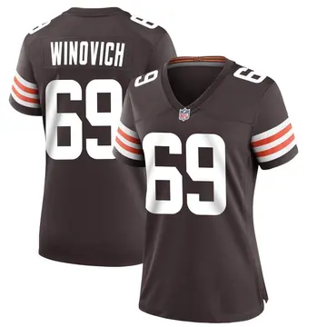 Nike Chase Winovich Women's Game Cleveland Browns Brown Team Color Jersey