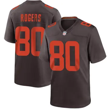 Nike Chester Rogers Men's Game Cleveland Browns Brown Alternate Jersey