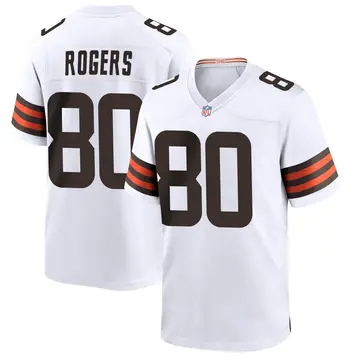 Nike Chester Rogers Men's Game Cleveland Browns White Jersey