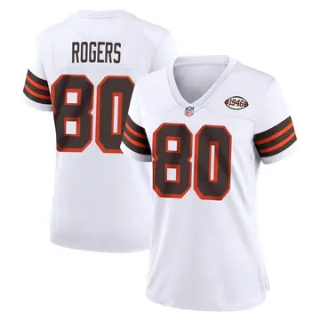 Nike Chester Rogers Women's Game Cleveland Browns White 1946 Collection Alternate Jersey