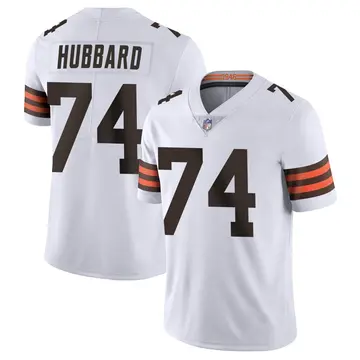 Nike Chris Hubbard Men's Limited Cleveland Browns White Vapor Untouchable Jersey