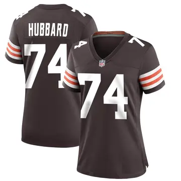 Nike Chris Hubbard Women's Game Cleveland Browns Brown Team Color Jersey