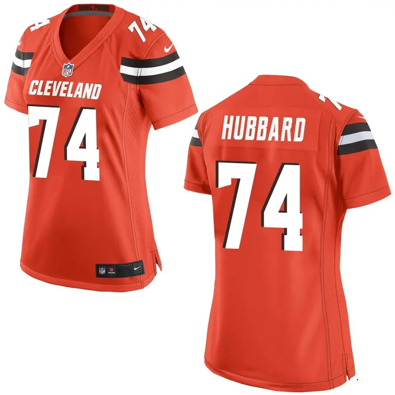 Nike Chris Hubbard Women's Game Cleveland Browns Orange Alternate Jersey