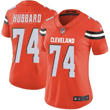 Nike Chris Hubbard Women's Limited Cleveland Browns Orange Alternate Vapor Untouchable Jersey