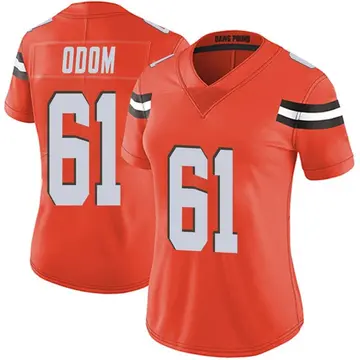Nike Chris Odom Women's Limited Cleveland Browns Orange Alternate Vapor Untouchable Jersey