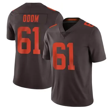Nike Chris Odom Youth Limited Cleveland Browns Brown Vapor Alternate Jersey