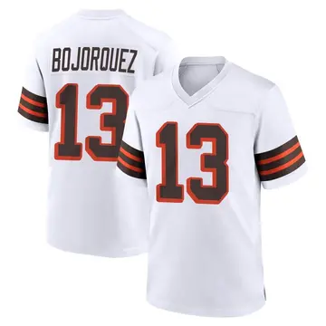 Nike Corey Bojorquez Youth Game Cleveland Browns White 1946 Collection Alternate Jersey