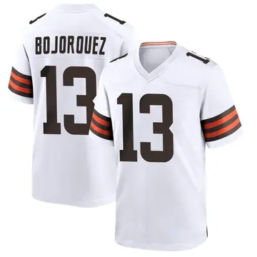 Nike Corey Bojorquez Youth Game Cleveland Browns White Jersey