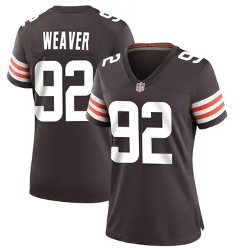 Nike Curtis Weaver Women's Game Cleveland Browns Brown Team Color Jersey