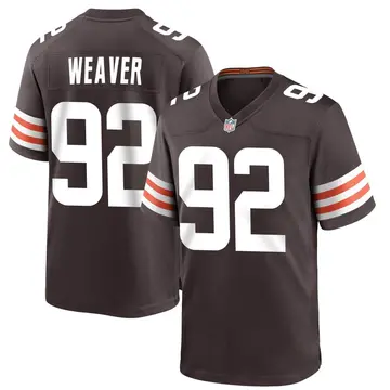 Nike Curtis Weaver Youth Game Cleveland Browns Brown Team Color Jersey