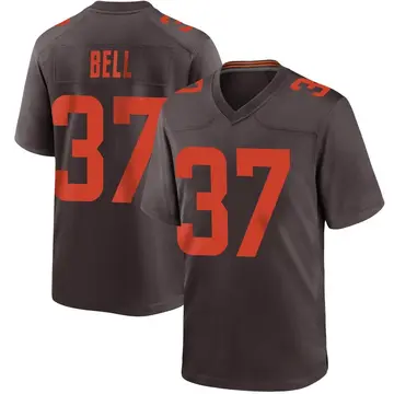 Nike D'Anthony Bell Men's Game Cleveland Browns Brown Alternate Jersey