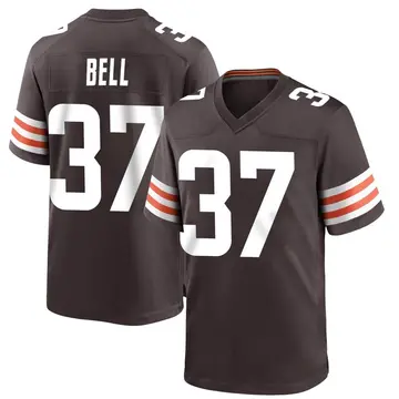Nike D'Anthony Bell Men's Game Cleveland Browns Brown Team Color Jersey
