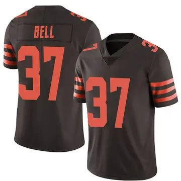Nike D'Anthony Bell Men's Limited Cleveland Browns Brown Color Rush Jersey