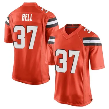 Nike D'Anthony Bell Youth Game Cleveland Browns Orange Alternate Jersey