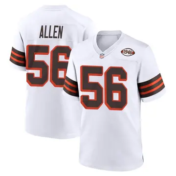 Nike Dakota Allen Youth Game Cleveland Browns White 1946 Collection Alternate Jersey