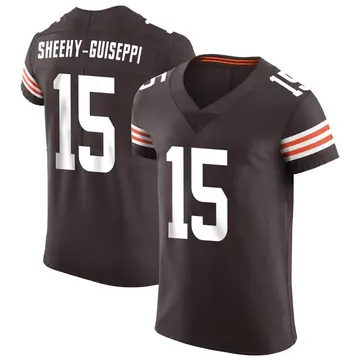 Nike Damon Sheehy-Guiseppi Men's Elite Cleveland Browns Brown Vapor Jersey