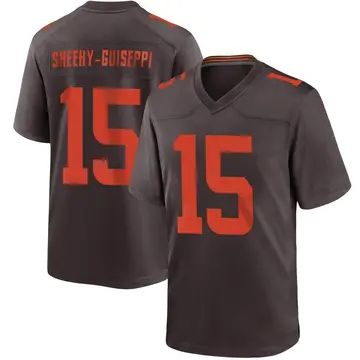 Nike Damon Sheehy-Guiseppi Men's Game Cleveland Browns Brown Alternate Jersey