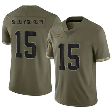 Nike Damon Sheehy-Guiseppi Men's Limited Cleveland Browns Olive 2022 Salute To Service Jersey