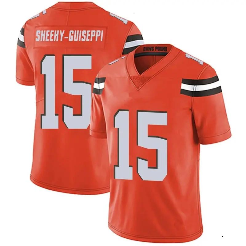 Nike Damon Sheehy-Guiseppi Men's Limited Cleveland Browns Orange Alternate Vapor Untouchable Jersey