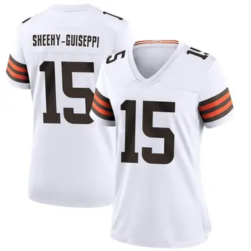 Nike Damon Sheehy-Guiseppi Women's Game Cleveland Browns White Jersey