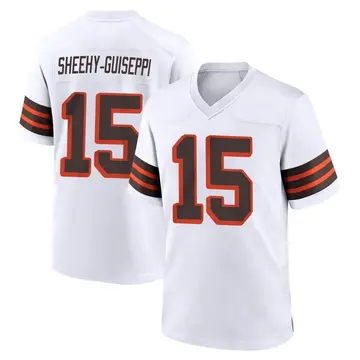 Nike Damon Sheehy-Guiseppi Youth Game Cleveland Browns White 1946 Collection Alternate Jersey