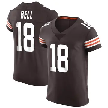 Nike David Bell Men's Elite Cleveland Browns Brown Vapor Jersey