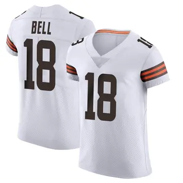 Nike David Bell Men's Elite Cleveland Browns White Vapor Jersey