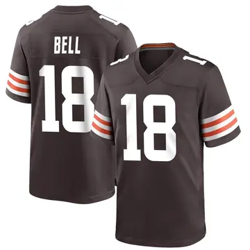 Nike David Bell Men's Game Cleveland Browns Brown Team Color Jersey