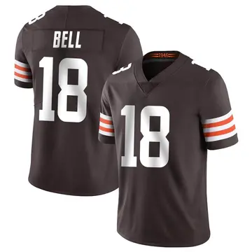 Nike David Bell Men's Limited Cleveland Browns Brown Team Color Vapor Untouchable Jersey