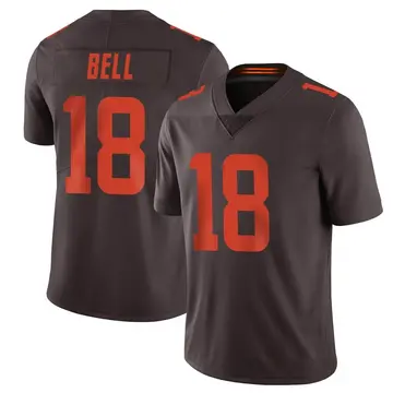 Nike David Bell Men's Limited Cleveland Browns Brown Vapor Alternate Jersey