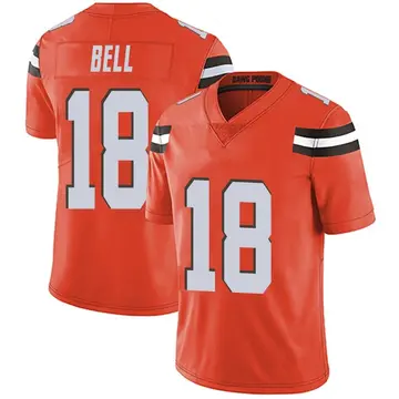Nike David Bell Men's Limited Cleveland Browns Orange Alternate Vapor Untouchable Jersey