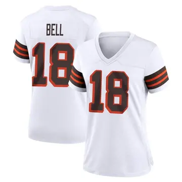 Nike David Bell Women's Game Cleveland Browns White 1946 Collection Alternate Jersey