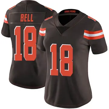 Nike David Bell Women's Limited Cleveland Browns Brown Team Color Vapor Untouchable Jersey