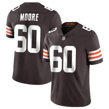 Nike David Moore Men's Limited Cleveland Browns Brown Team Color Vapor Untouchable Jersey