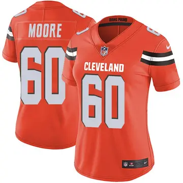 Nike David Moore Women's Limited Cleveland Browns Orange Alternate Vapor Untouchable Jersey