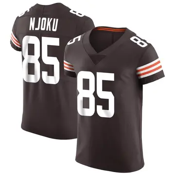 Nike David Njoku Men's Elite Cleveland Browns Brown Vapor Jersey