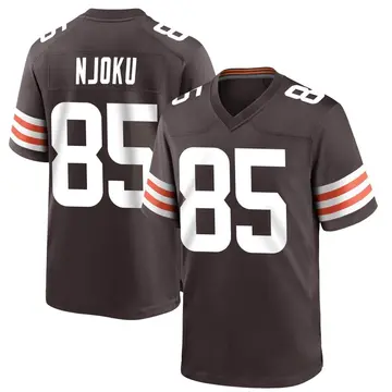 Nike David Njoku Men's Game Cleveland Browns Brown Team Color Jersey
