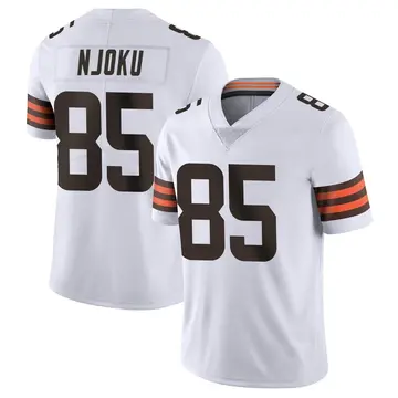Nike David Njoku Men's Limited Cleveland Browns White Vapor Untouchable Jersey