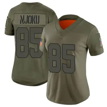 Nike David Njoku Women's Limited Cleveland Browns Camo 2019 Salute to Service Jersey