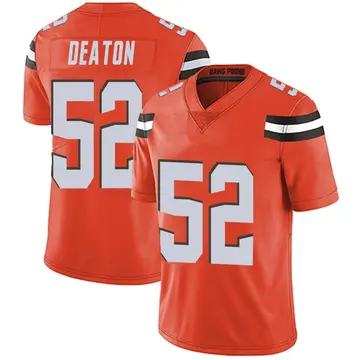 Nike Dawson Deaton Men's Limited Cleveland Browns Orange Alternate Vapor Untouchable Jersey
