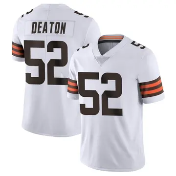 Nike Dawson Deaton Men's Limited Cleveland Browns White Vapor Untouchable Jersey