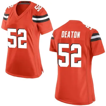 Nike Dawson Deaton Women's Game Cleveland Browns Orange Alternate Jersey