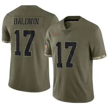 Nike Daylen Baldwin Men's Limited Cleveland Browns Olive 2022 Salute To Service Jersey