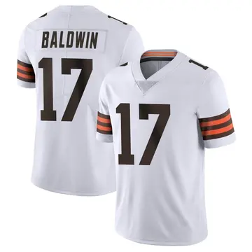 Nike Daylen Baldwin Men's Limited Cleveland Browns White Vapor Untouchable Jersey