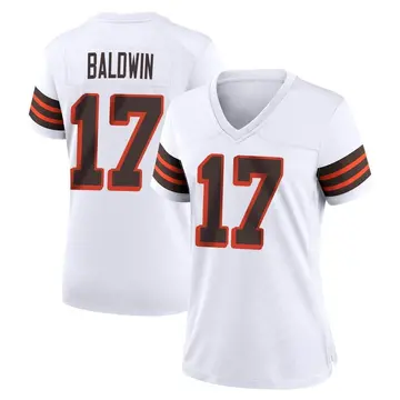 Nike Daylen Baldwin Women's Game Cleveland Browns White 1946 Collection Alternate Jersey