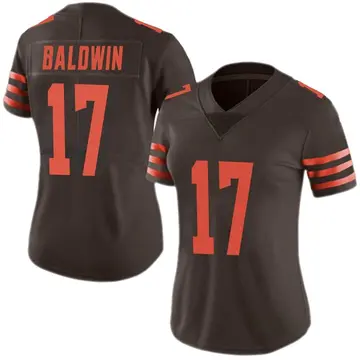Nike Daylen Baldwin Women's Limited Cleveland Browns Brown Color Rush Jersey