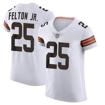 Nike Demetric Felton Jr. Men's Elite Cleveland Browns White Vapor Jersey