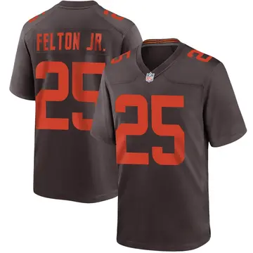 Nike Demetric Felton Jr. Men's Game Cleveland Browns Brown Alternate Jersey