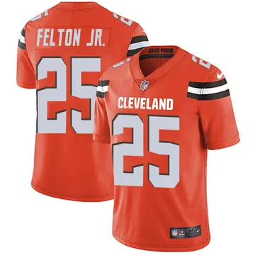 Nike Demetric Felton Jr. Men's Limited Cleveland Browns Orange Alternate Vapor Untouchable Jersey