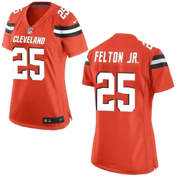 Nike Demetric Felton Jr. Women's Game Cleveland Browns Orange Alternate Jersey